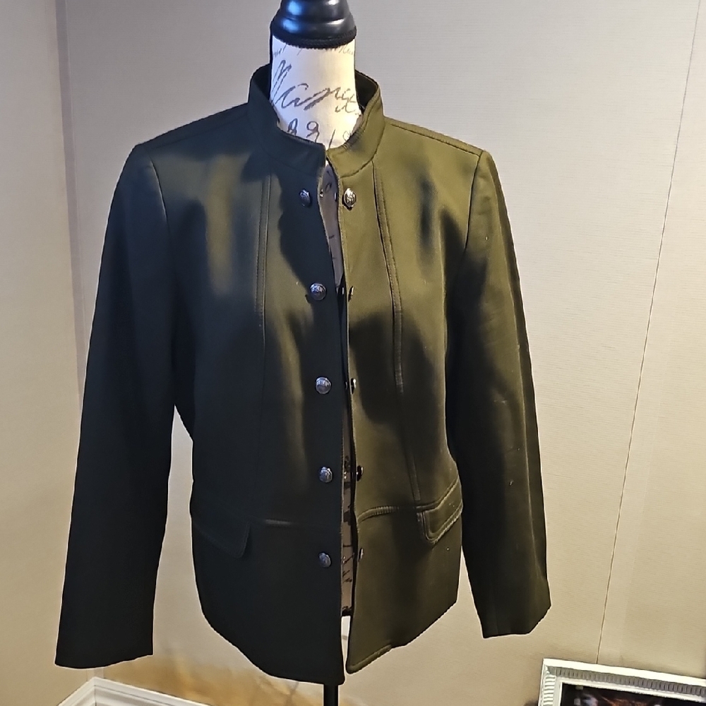 New TALBOTS JACKET...size 16.....army green.